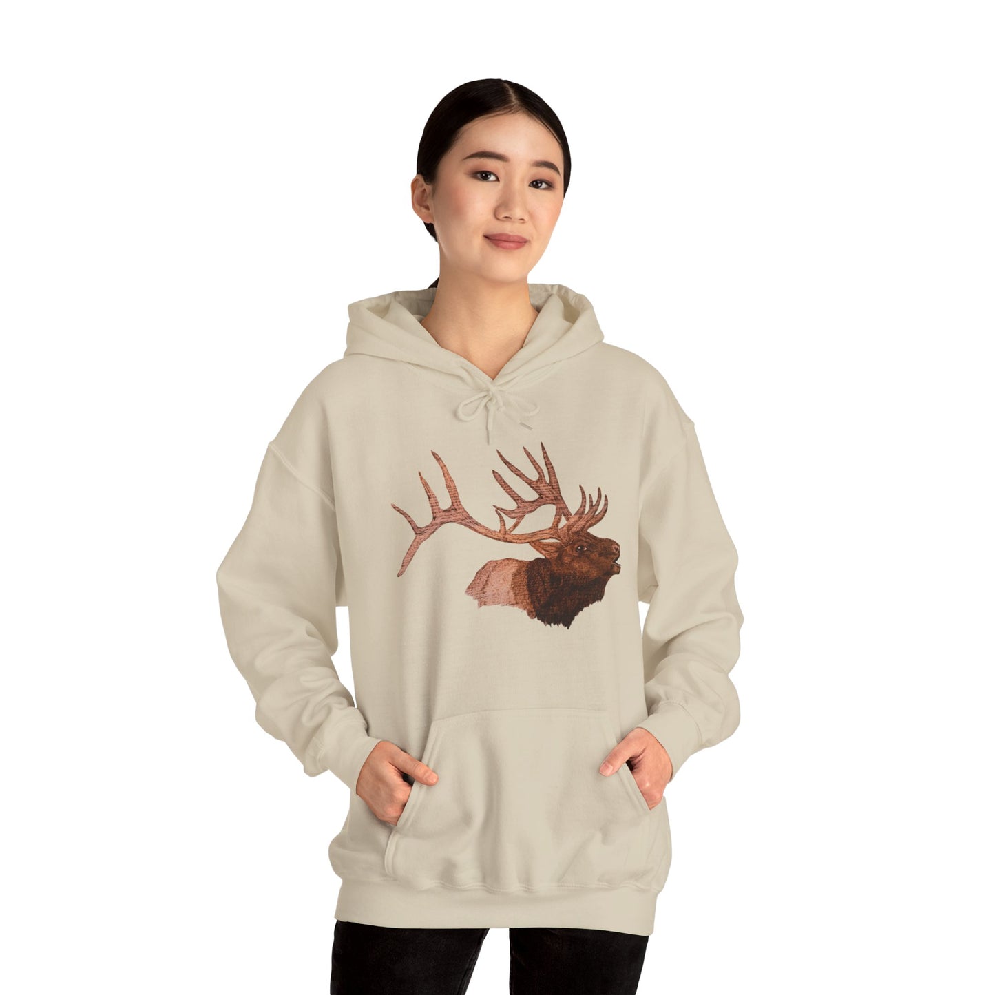 Unisex Heavy Blend™ Hooded Sweatshirt - Bull Elk