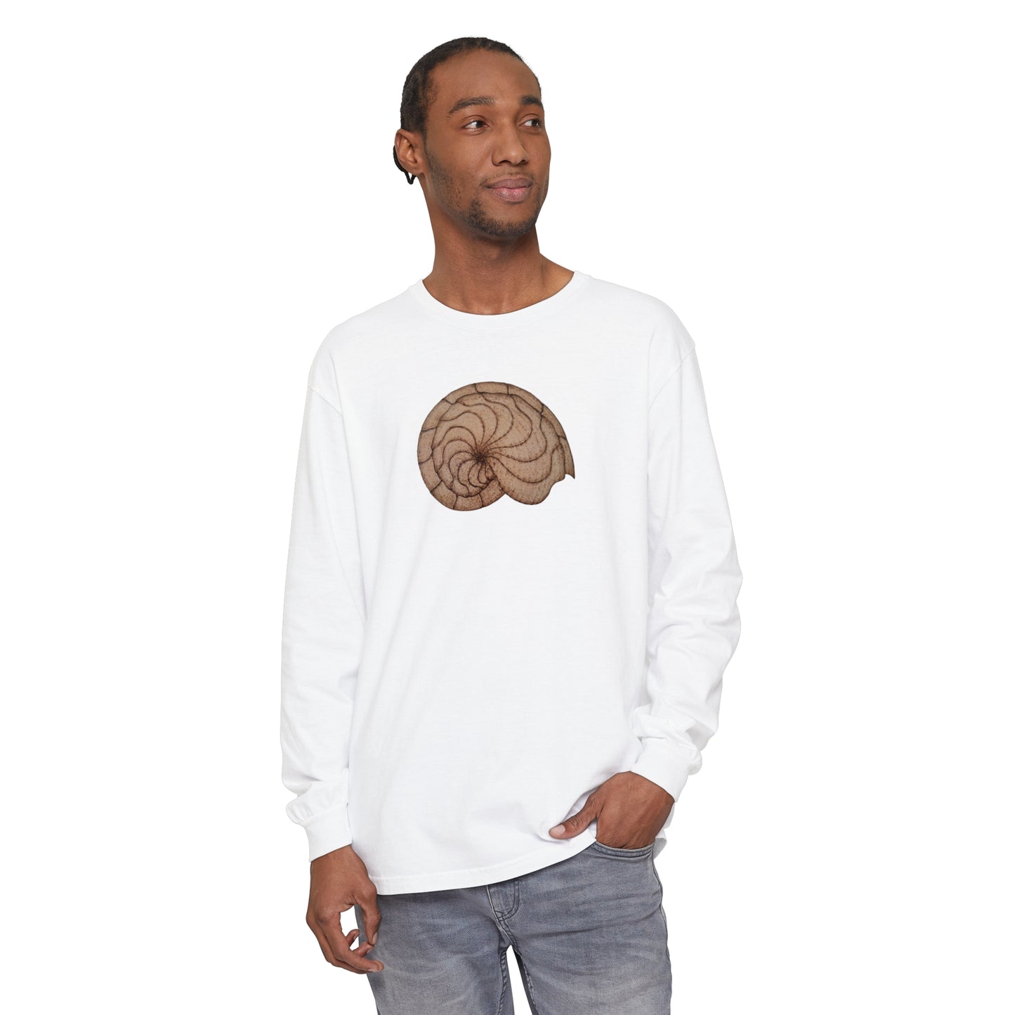 Unisex Garment-dyed Long Sleeve T-Shirt - Hamal