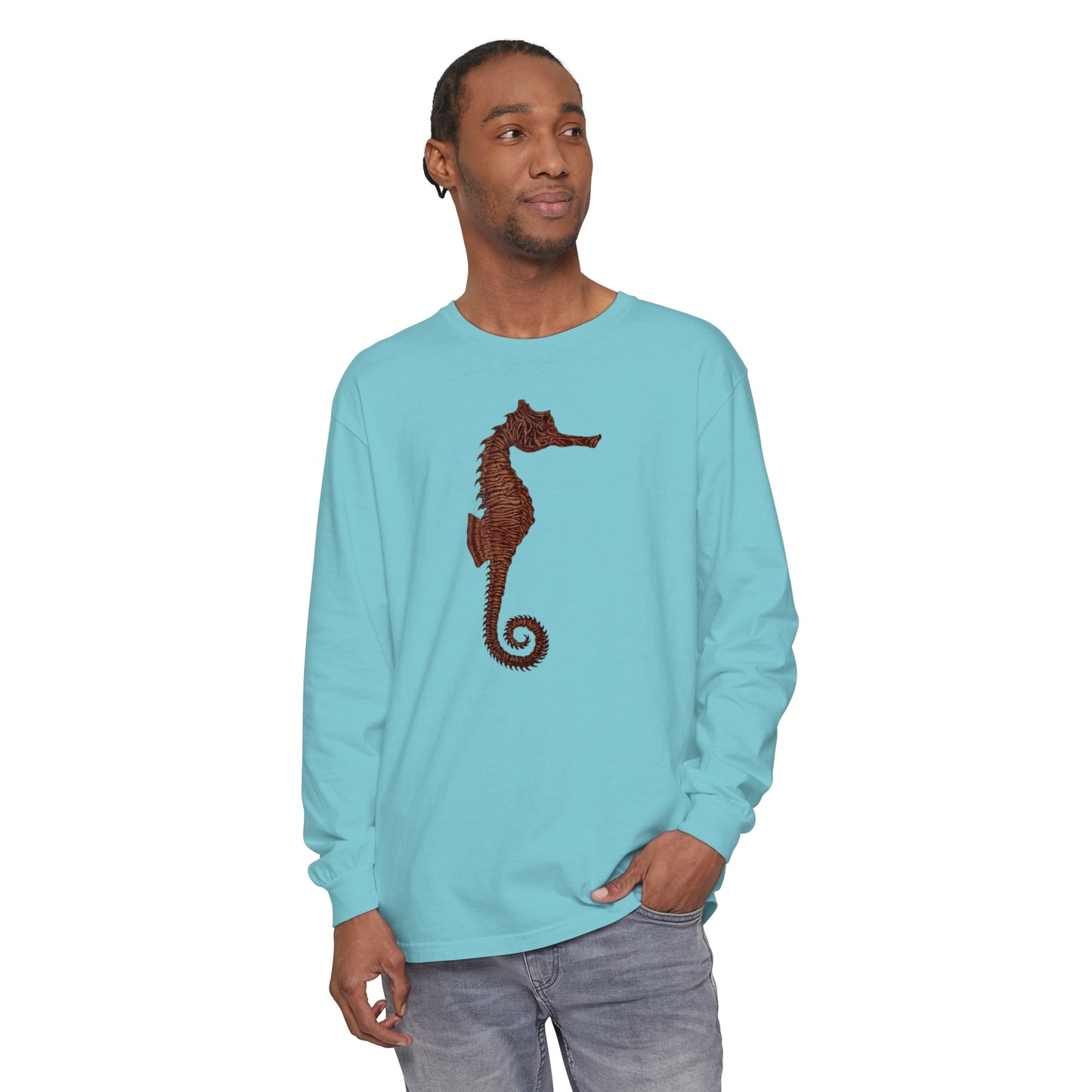 Unisex Garment-dyed Long Sleeve T-Shirt - Samson