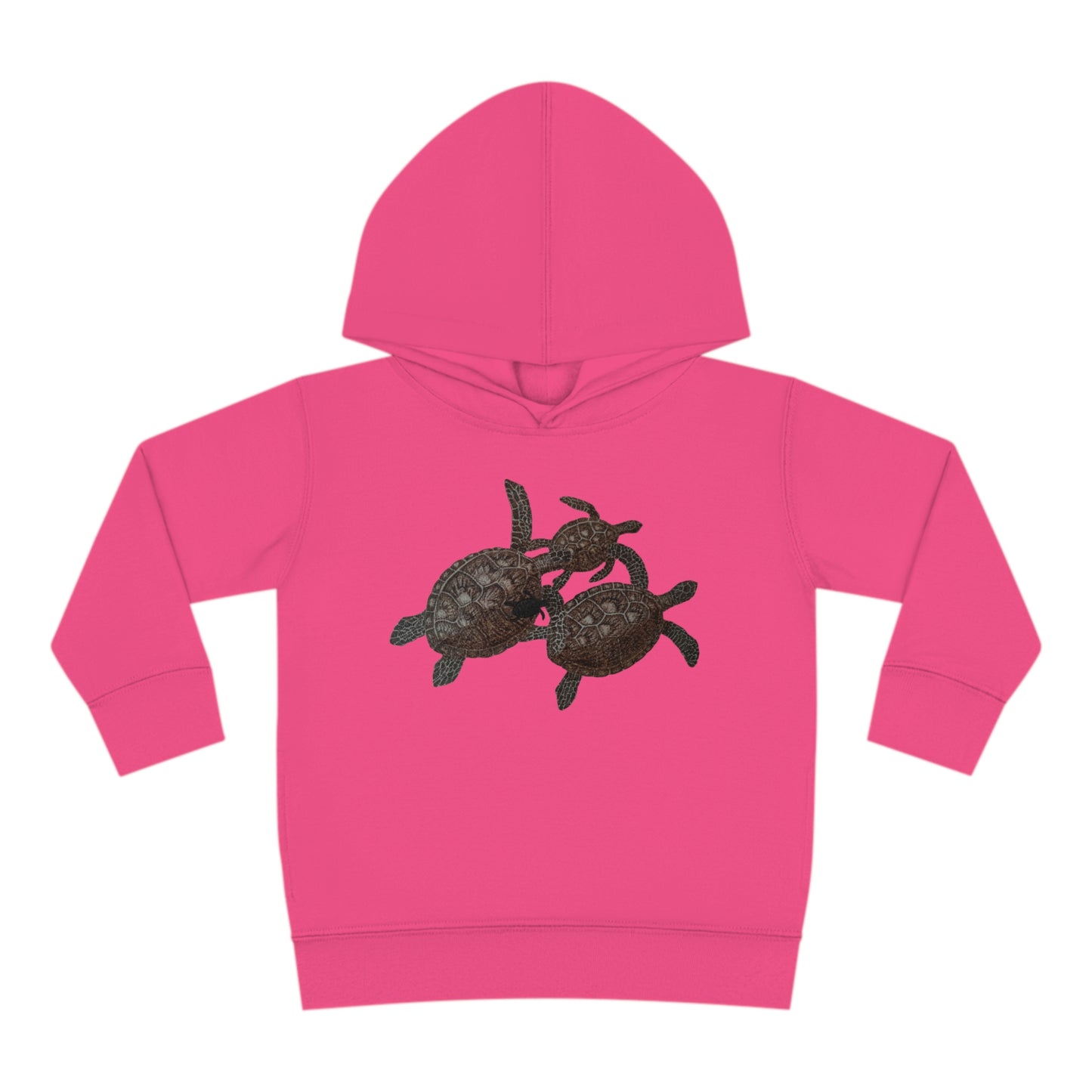 Toddler Pullover Fleece Hoodie - Turtle Family