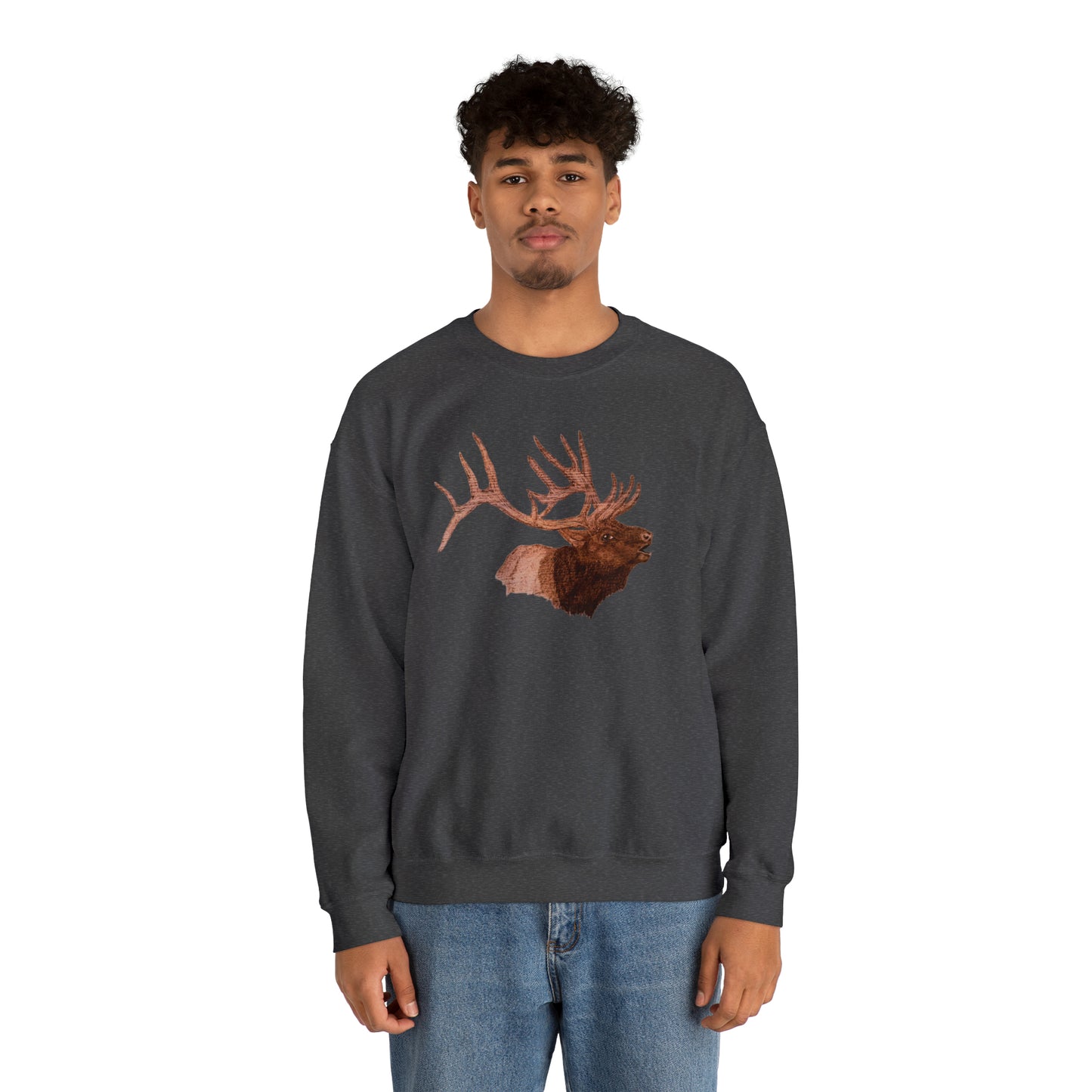 Unisex Heavy Blend™ Crewneck Sweatshirt - Bull Elk