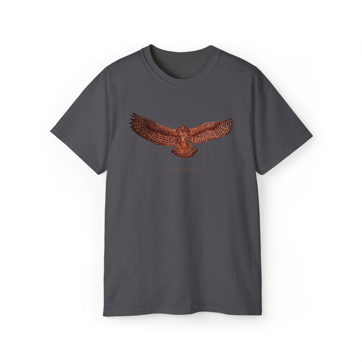 Unisex Ultra Cotton Tee - Owl w/ "COLORADO"