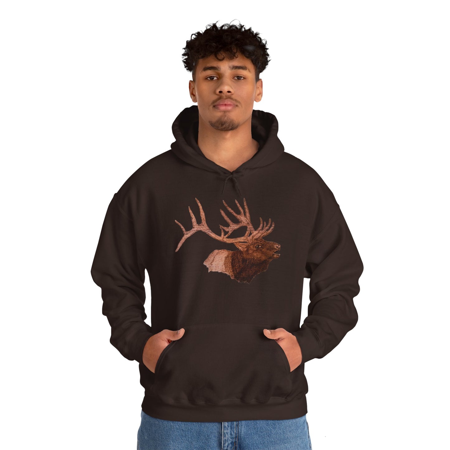 Unisex Heavy Blend™ Hooded Sweatshirt - Bull Elk