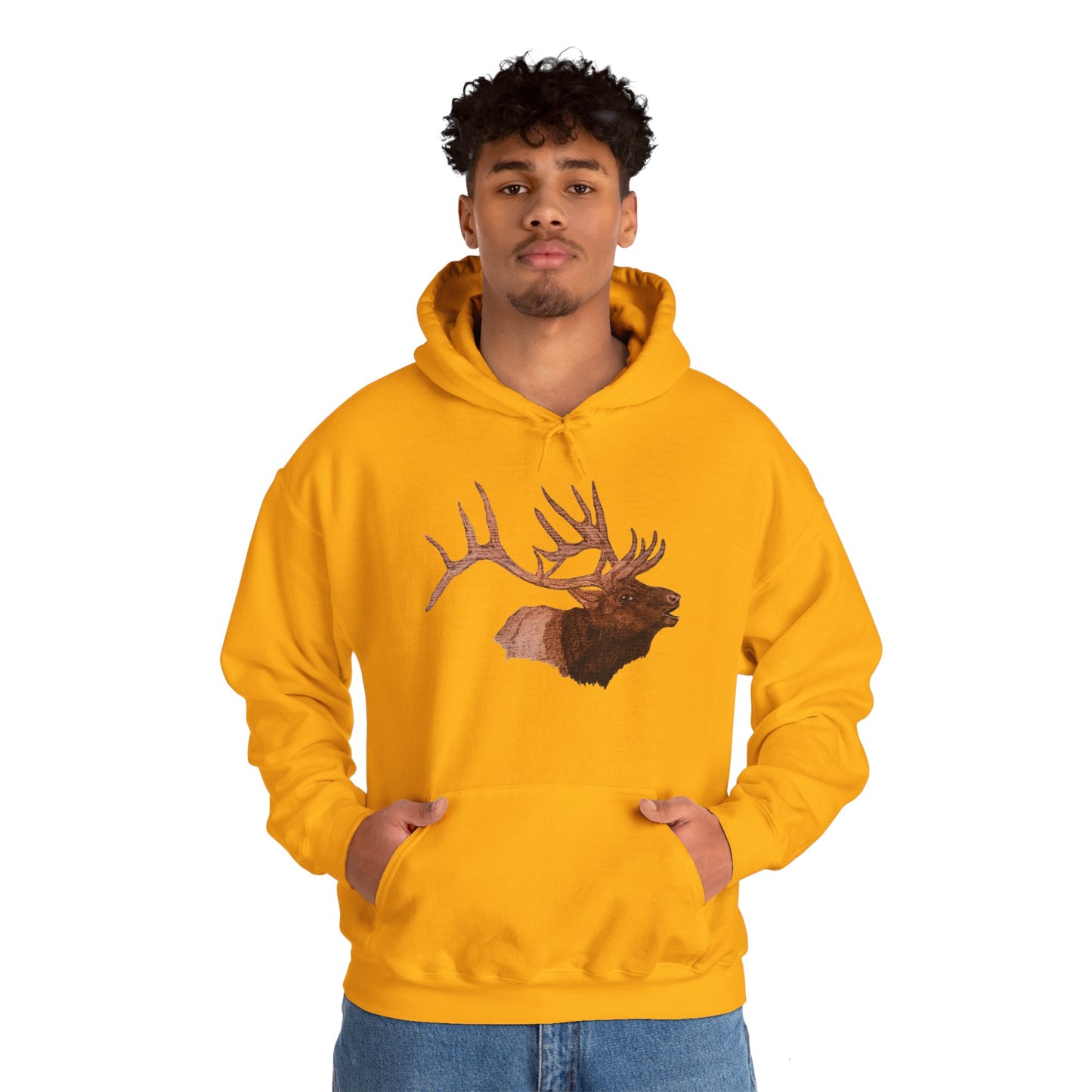 Unisex Heavy Blend™ Hooded Sweatshirt - Bull Elk