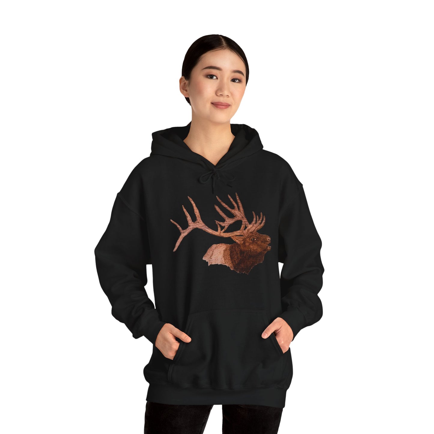 Unisex Heavy Blend™ Hooded Sweatshirt - Bull Elk