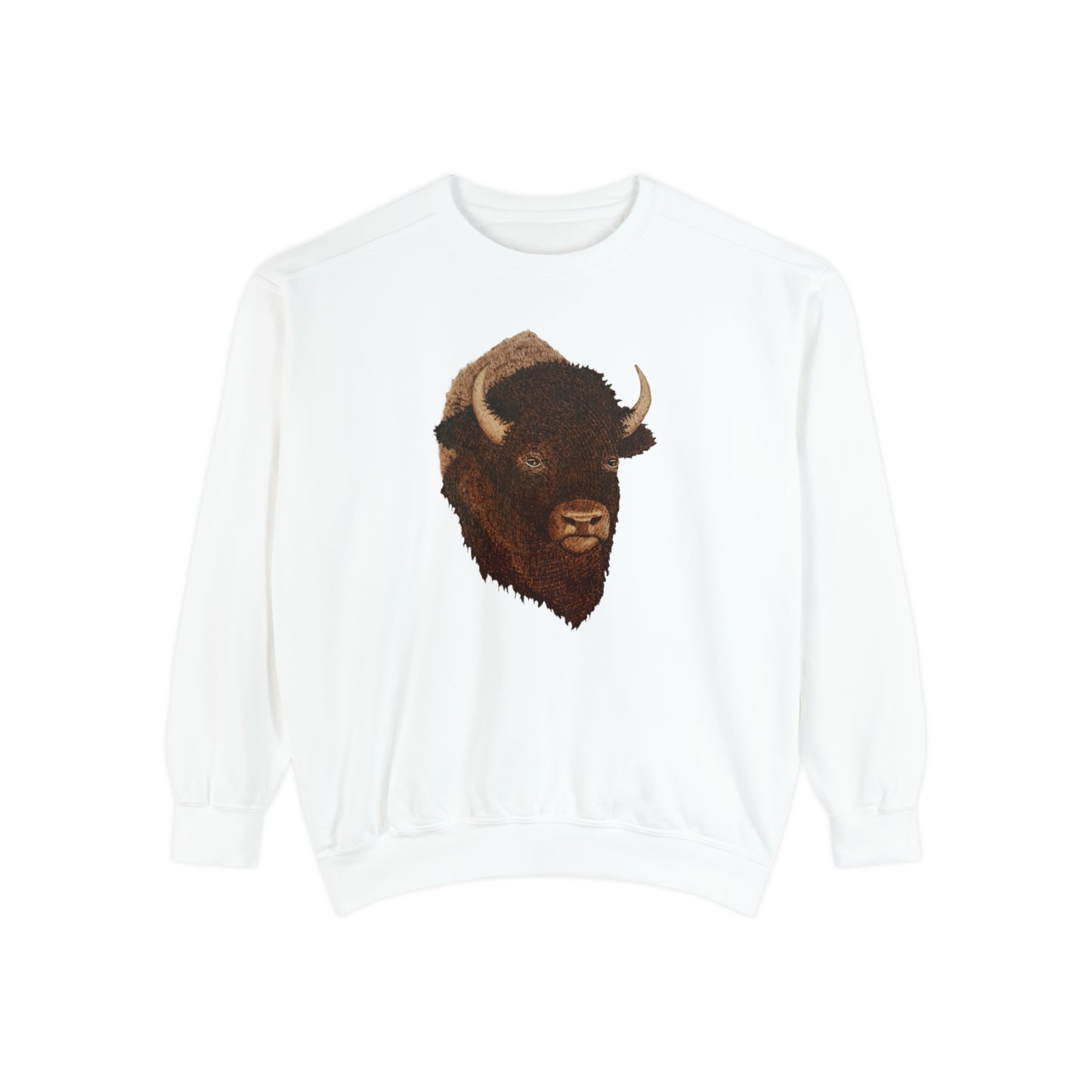 Unisex Garment-Dyed Sweatshirt - Bison