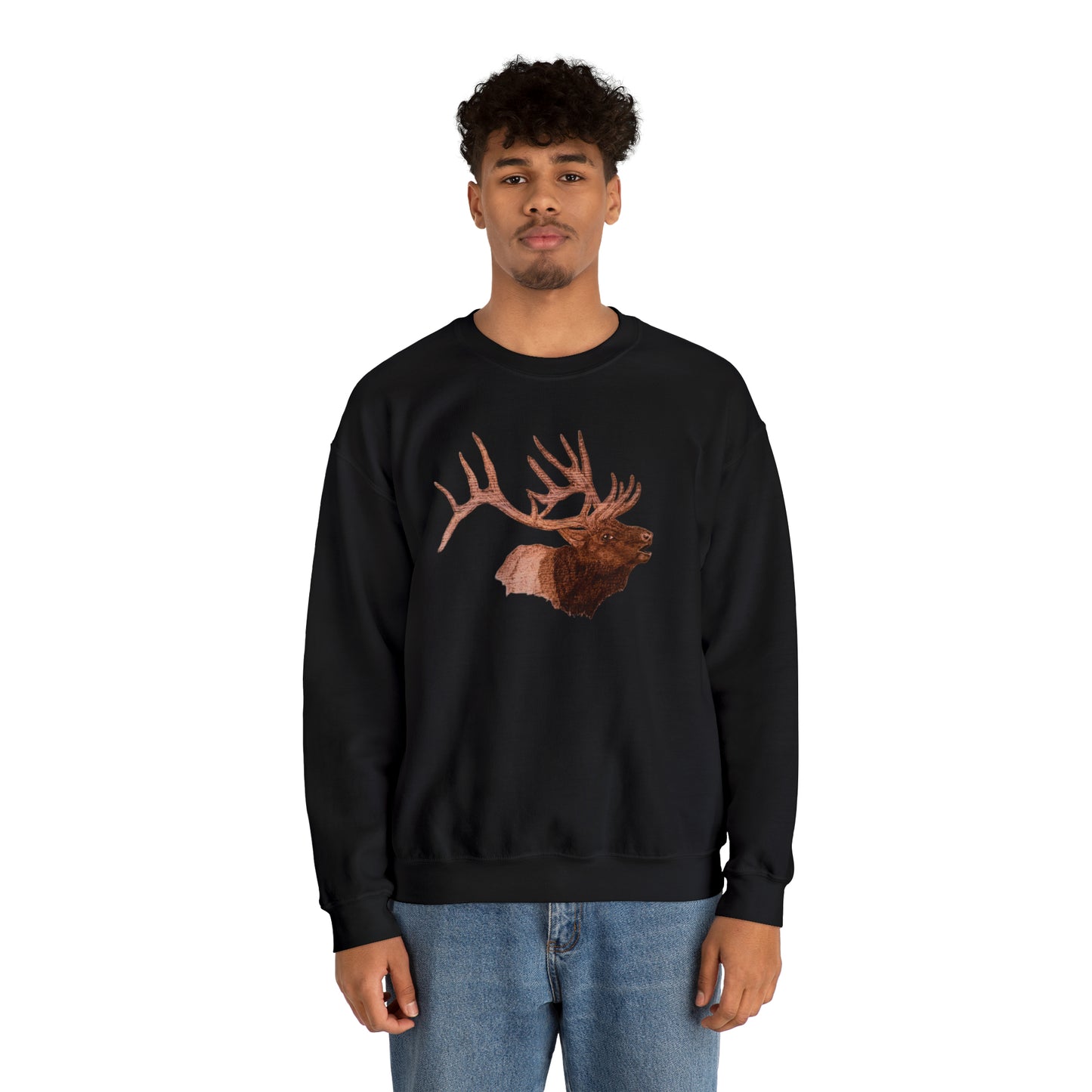 Unisex Heavy Blend™ Crewneck Sweatshirt - Bull Elk