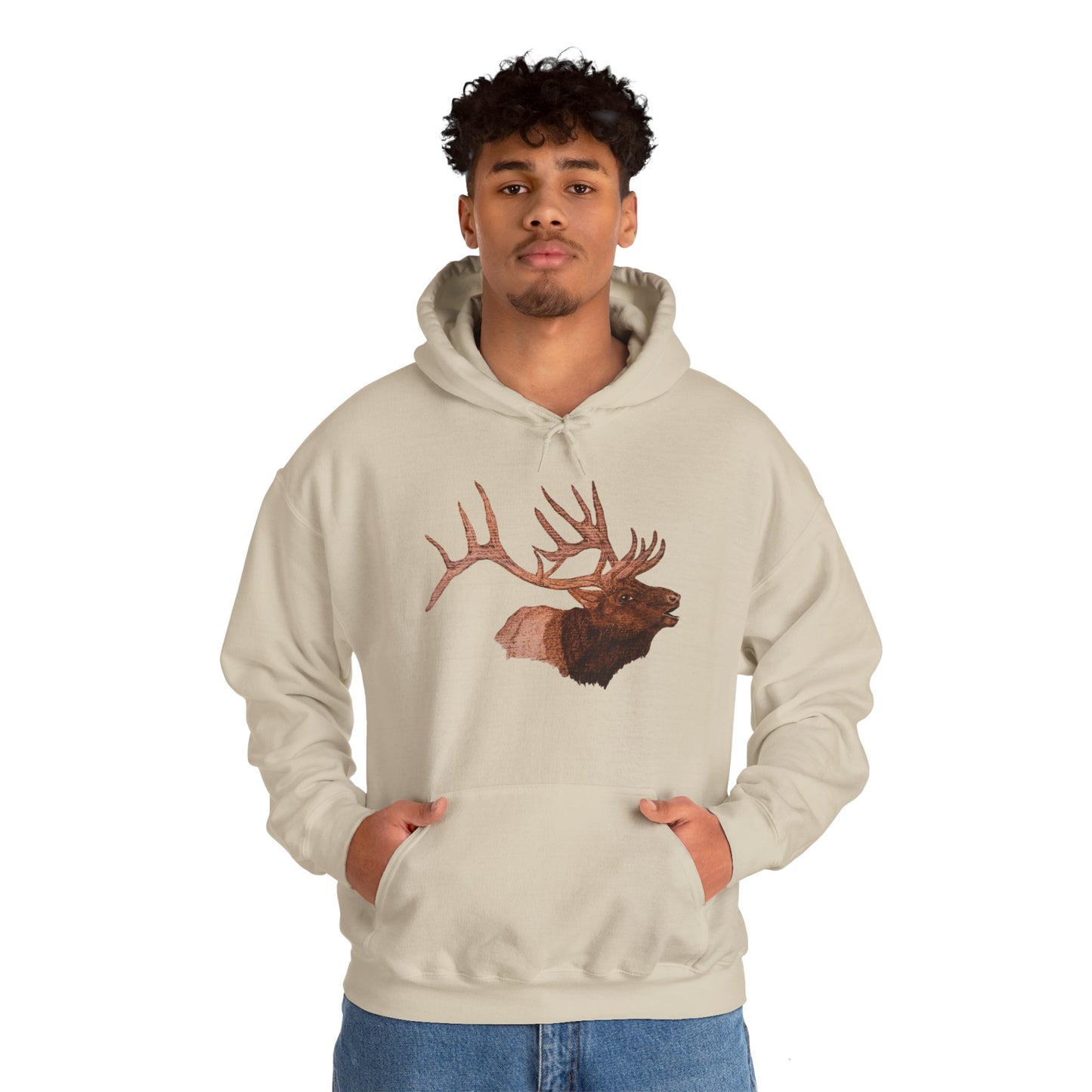 Unisex Heavy Blend™ Hooded Sweatshirt - Bull Elk