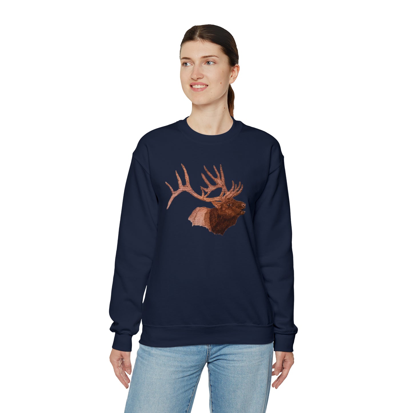 Unisex Heavy Blend™ Crewneck Sweatshirt - Bull Elk