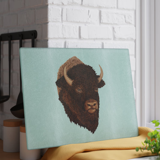 Glass Cutting Board - Bison