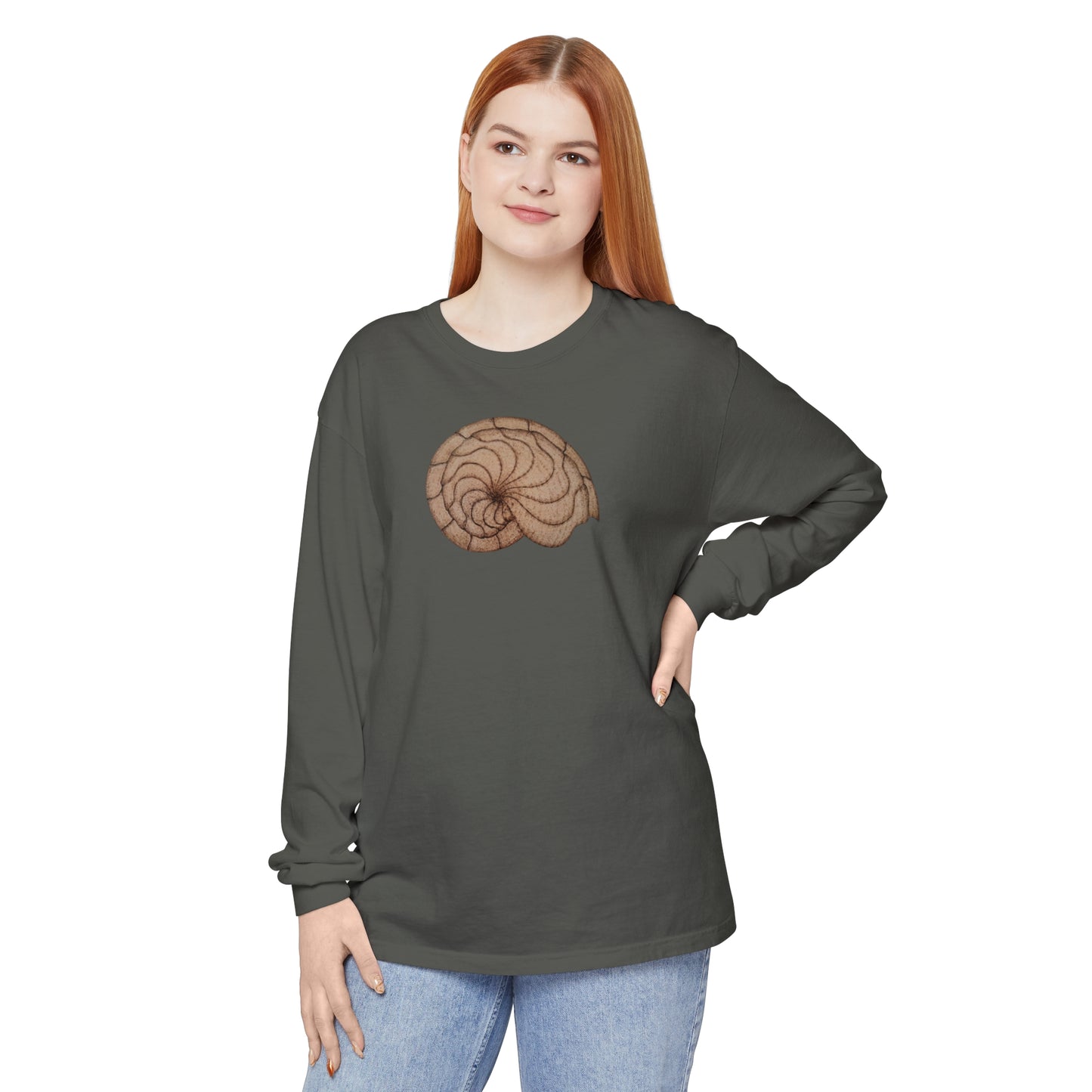 Unisex Garment-dyed Long Sleeve T-Shirt - Hamal