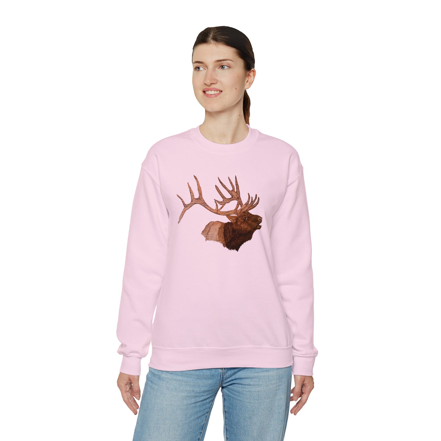 Unisex Heavy Blend™ Crewneck Sweatshirt - Bull Elk