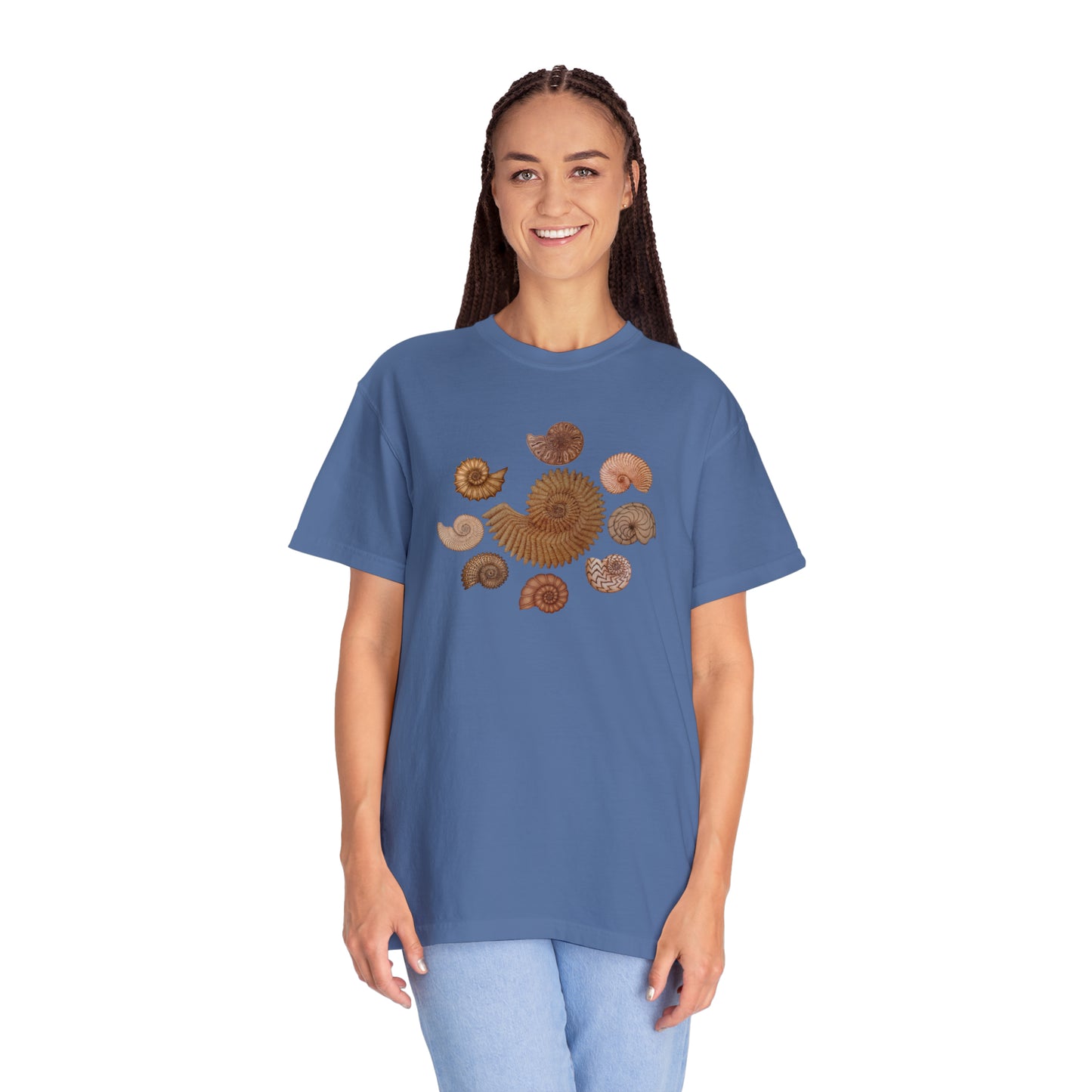 Unisex Garment-Dyed T-shirt - Ammonites