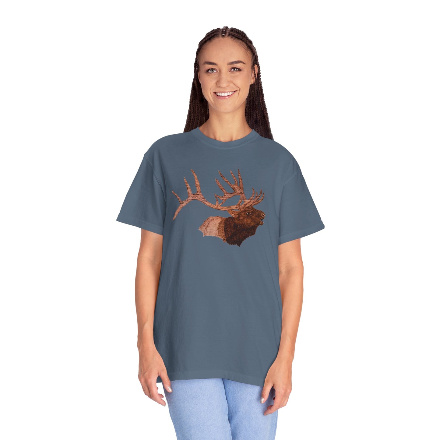 Unisex Garment-Dyed T-shirt - Bull Elk