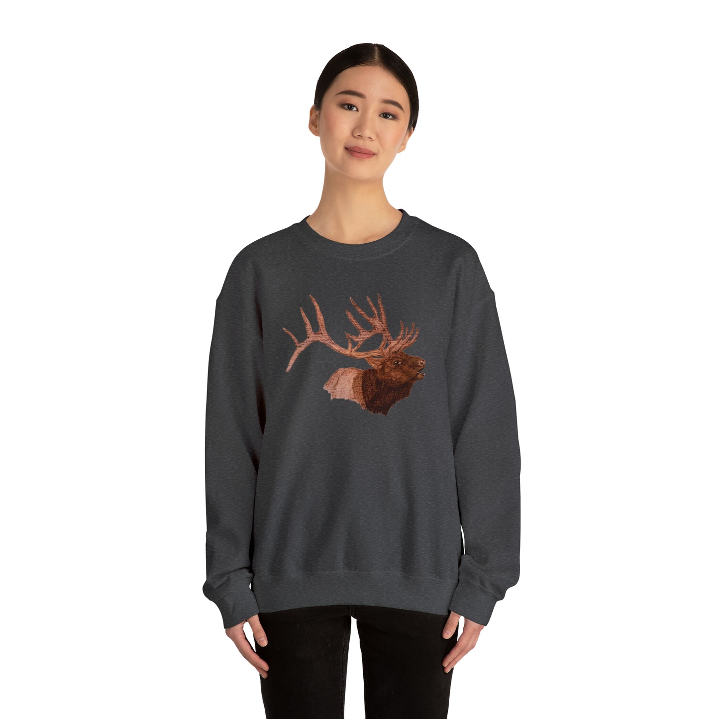 Unisex Heavy Blend™ Crewneck Sweatshirt - Bull Elk