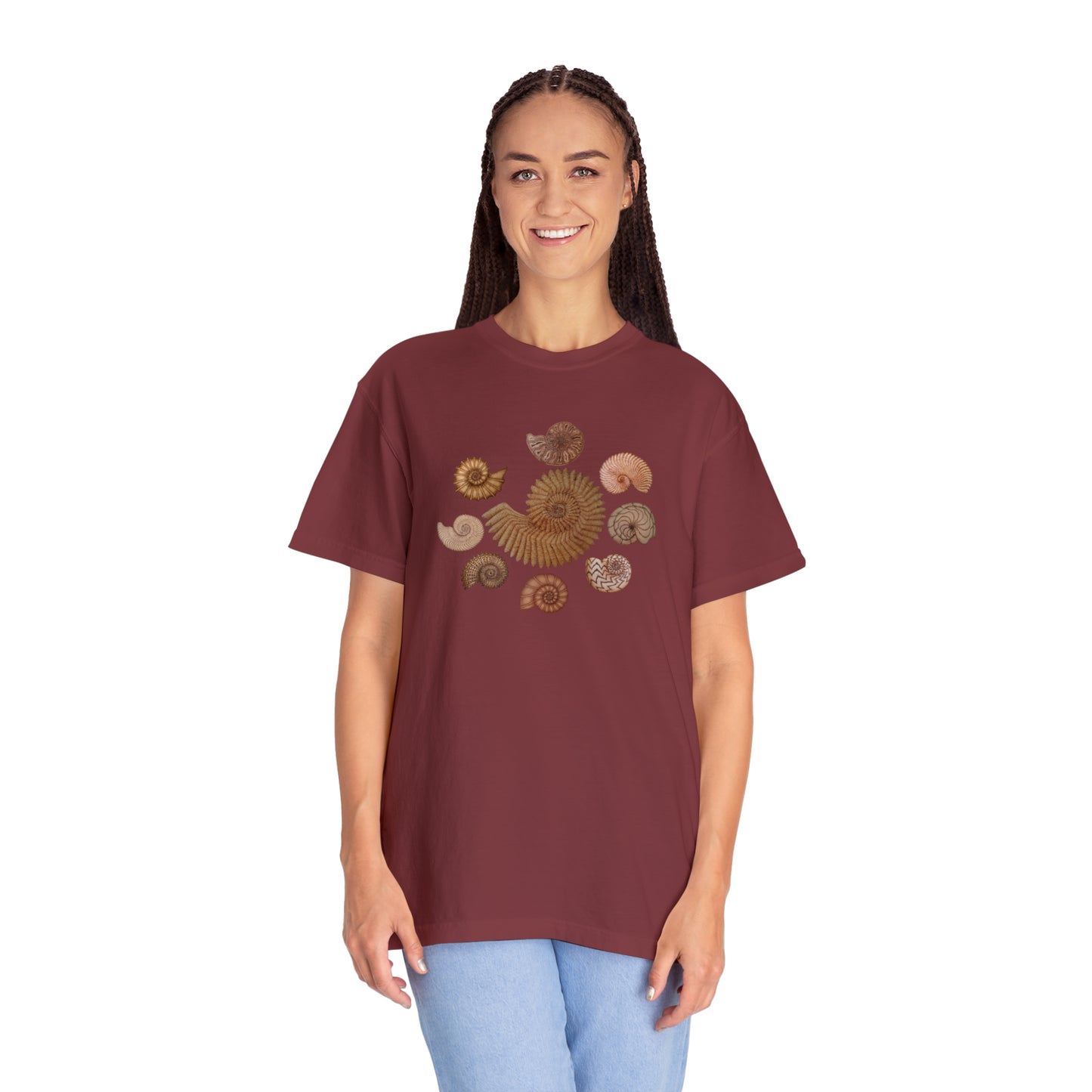 Unisex Garment-Dyed T-shirt - Ammonites