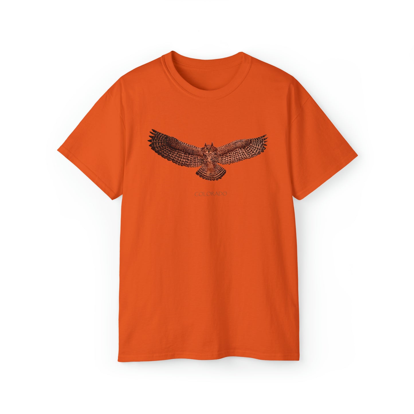 Unisex Ultra Cotton Tee - Owl w/ "COLORADO"