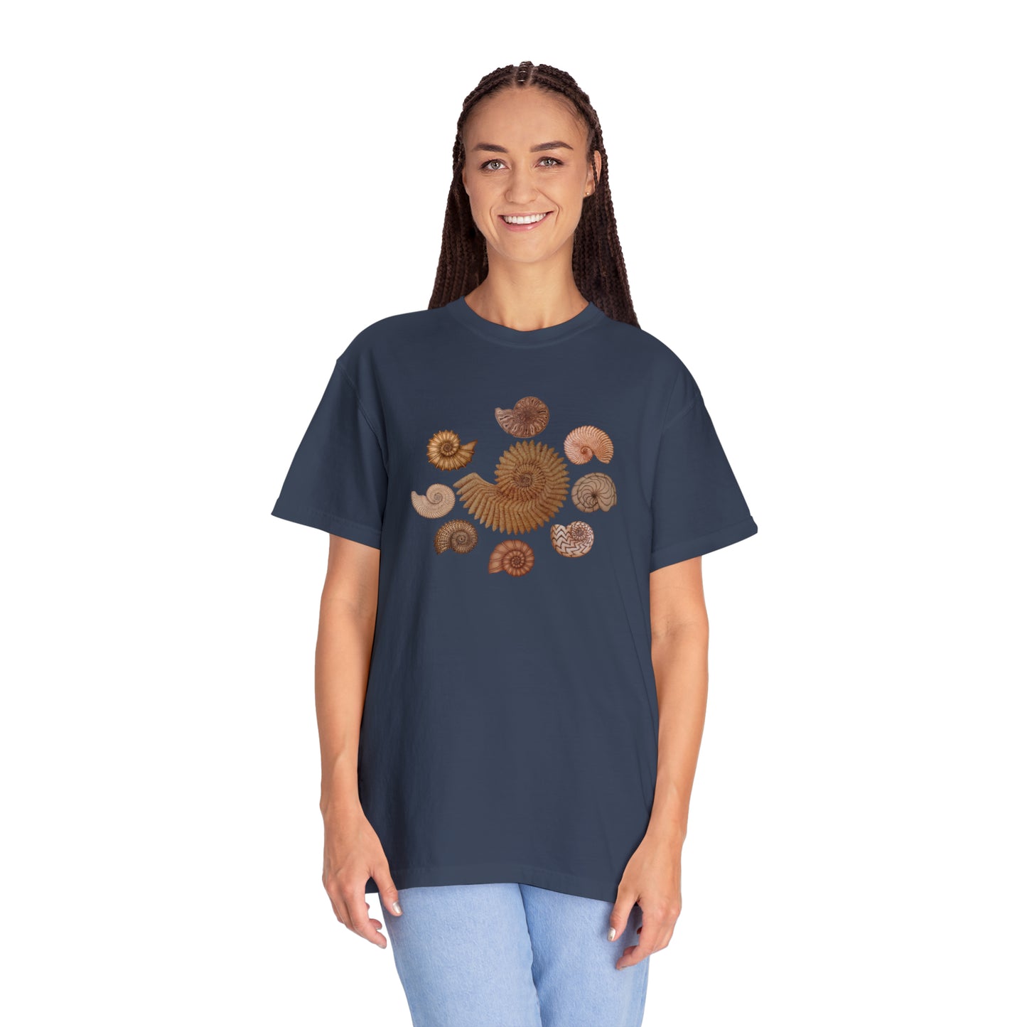 Unisex Garment-Dyed T-shirt - Ammonites