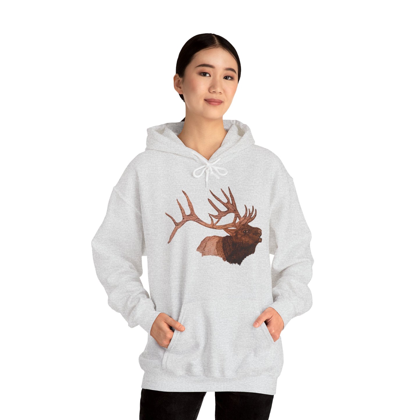 Unisex Heavy Blend™ Hooded Sweatshirt - Bull Elk