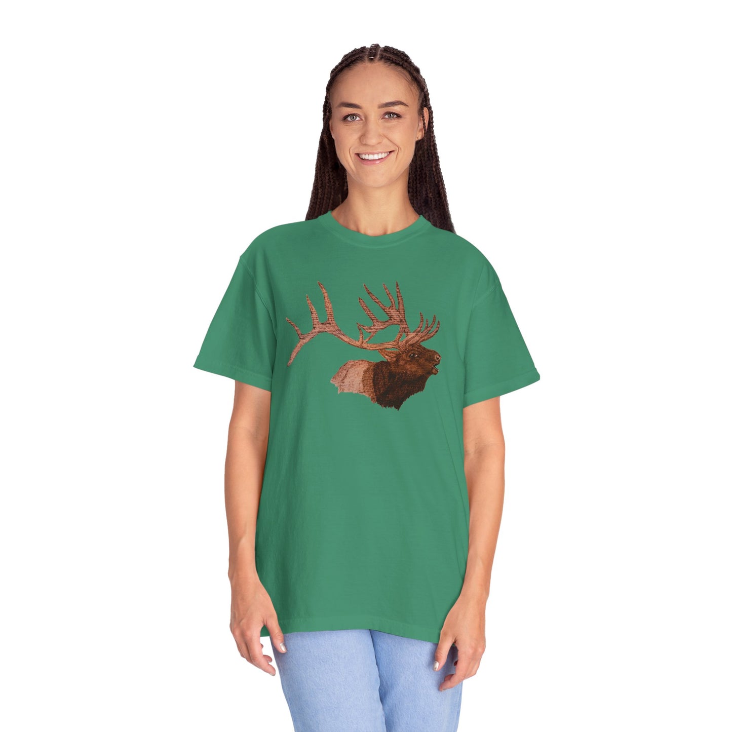 Unisex Garment-Dyed T-shirt - Bull Elk