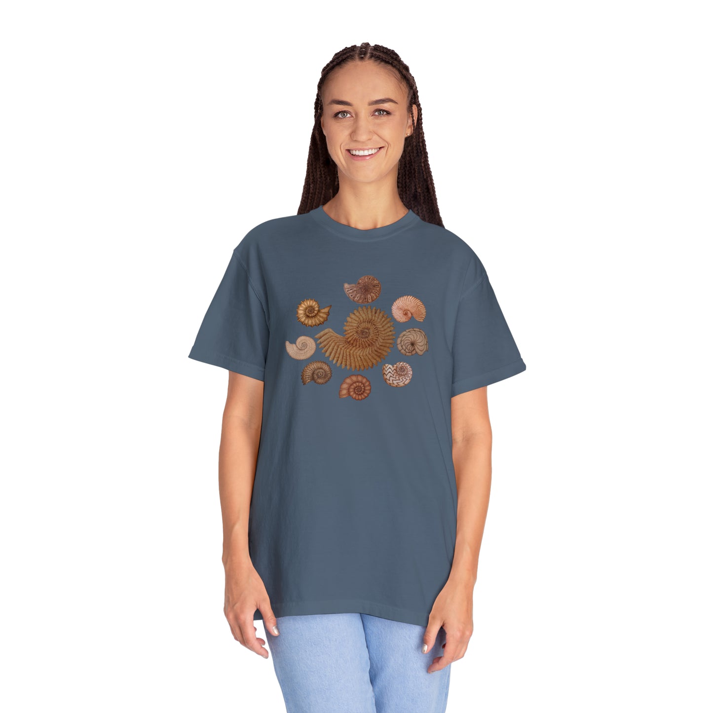 Unisex Garment-Dyed T-shirt - Ammonites