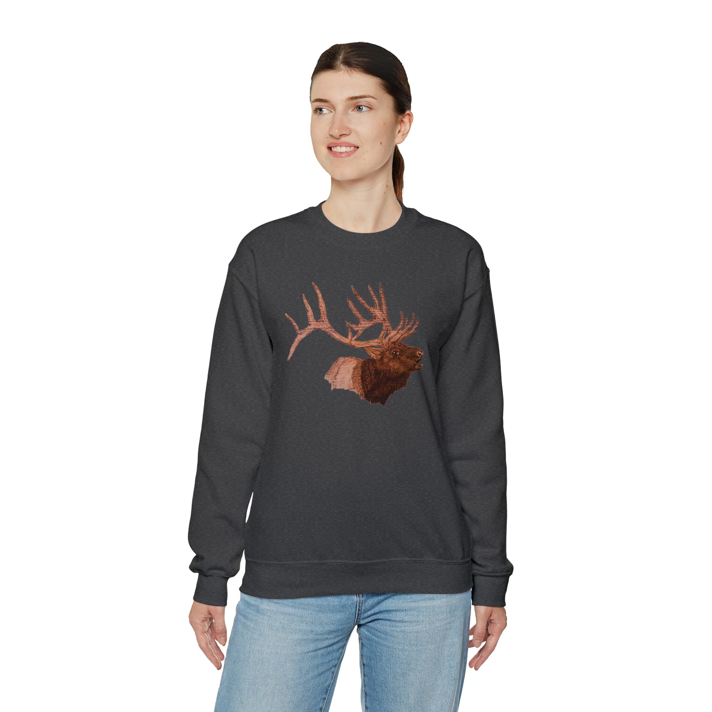 Unisex Heavy Blend™ Crewneck Sweatshirt - Bull Elk