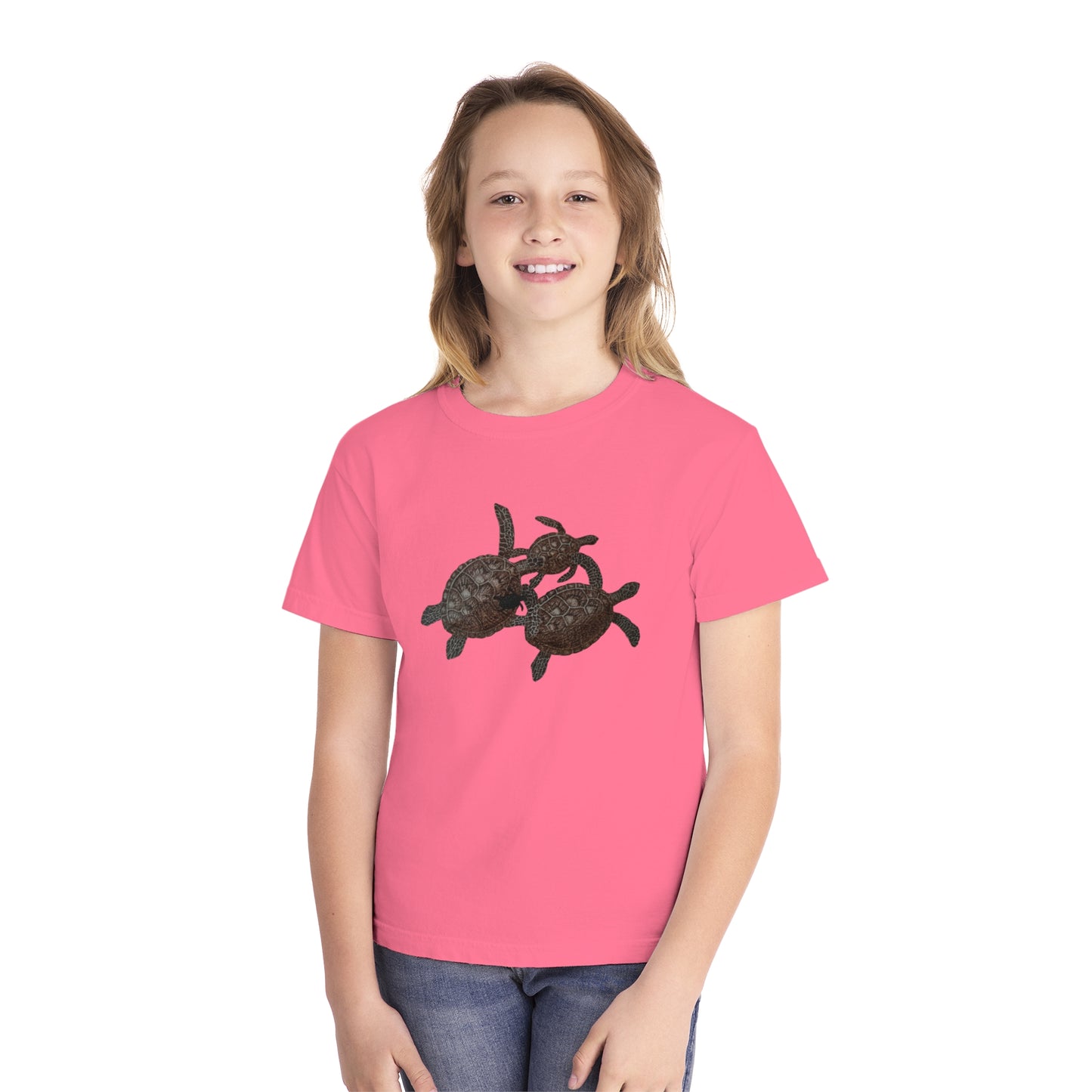 Youth Midweight Tee - Turtle Family