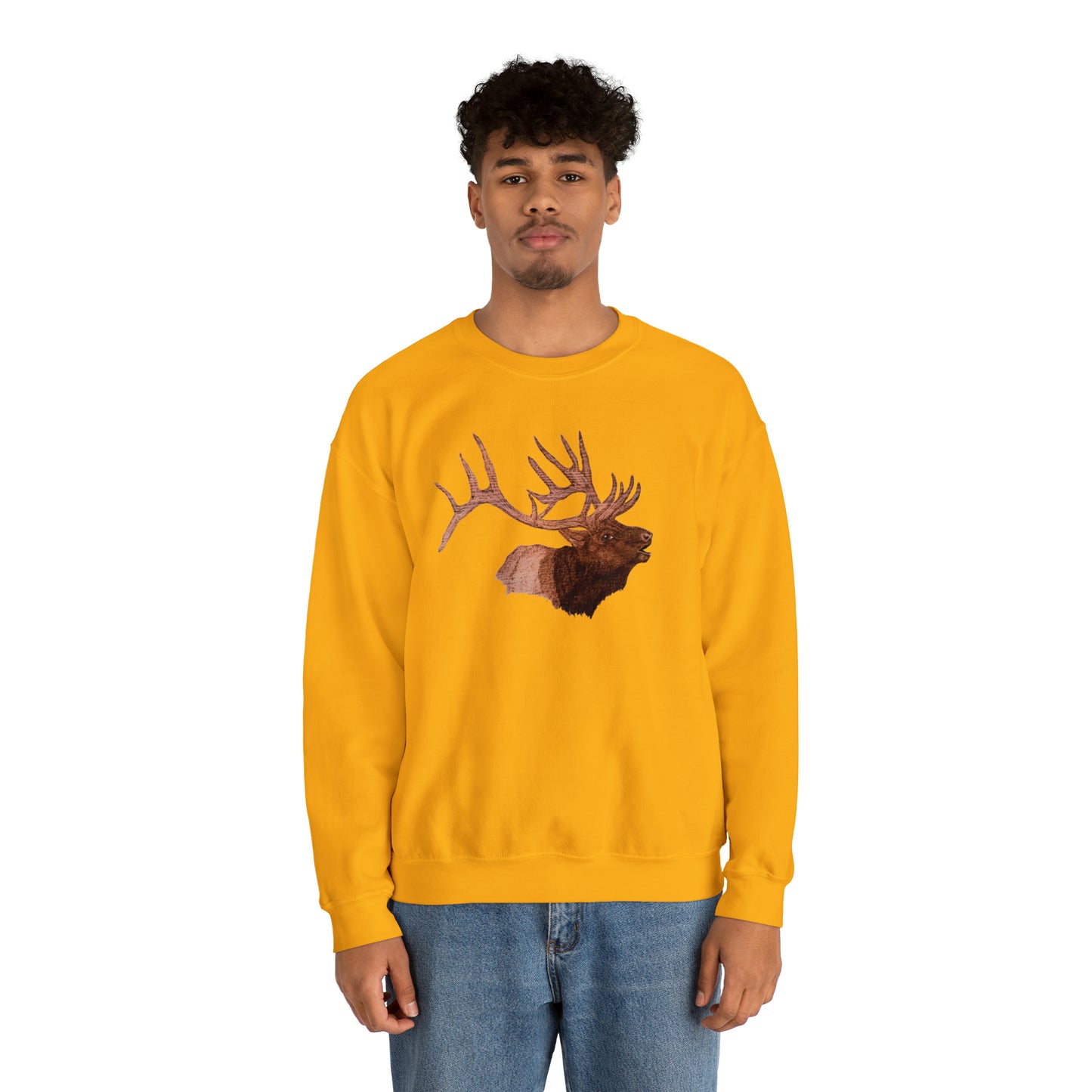 Unisex Heavy Blend™ Crewneck Sweatshirt - Bull Elk