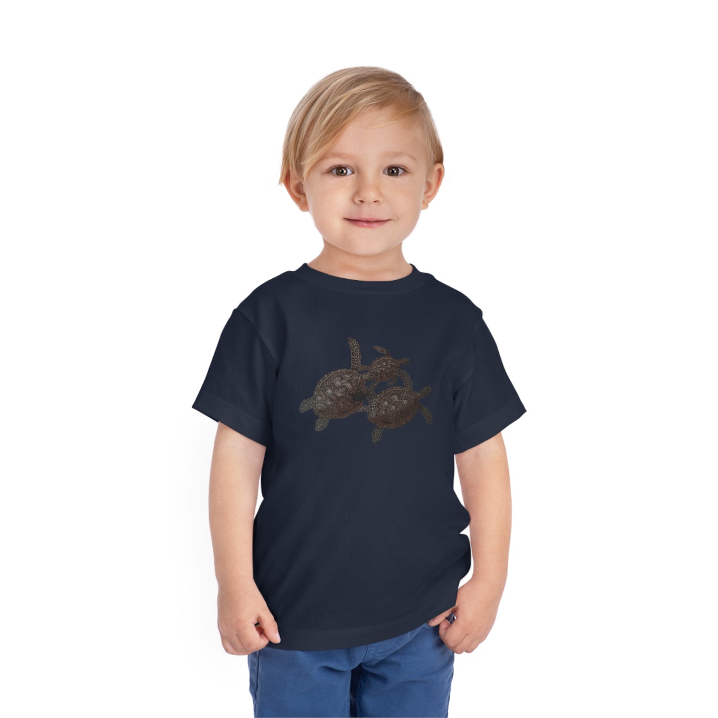 Toddler Short Sleeve Tee - Turtle Family