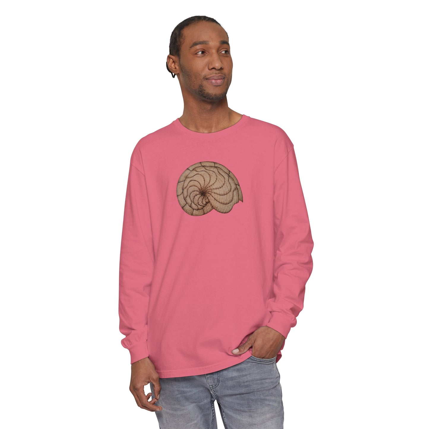 Unisex Garment-dyed Long Sleeve T-Shirt - Hamal