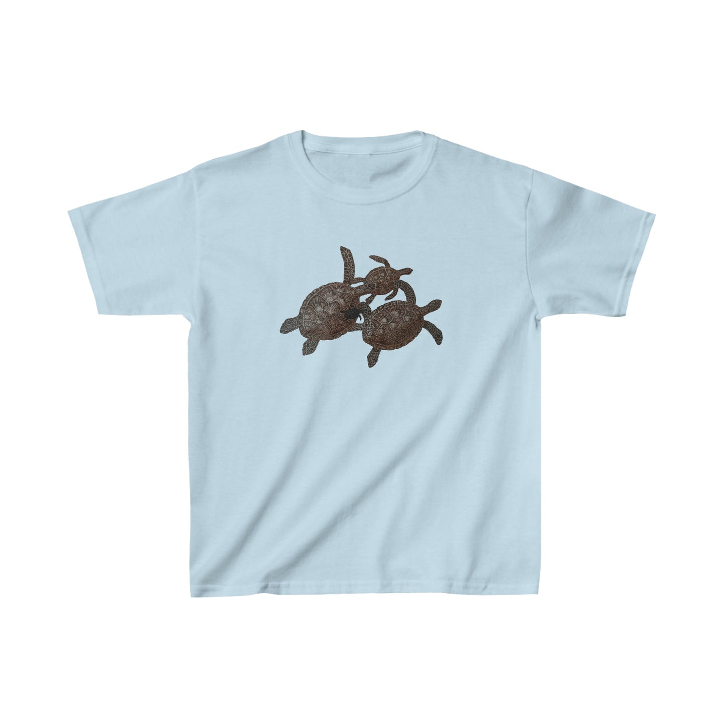 Kids Heavy Cotton™ Tee - Turtle Family