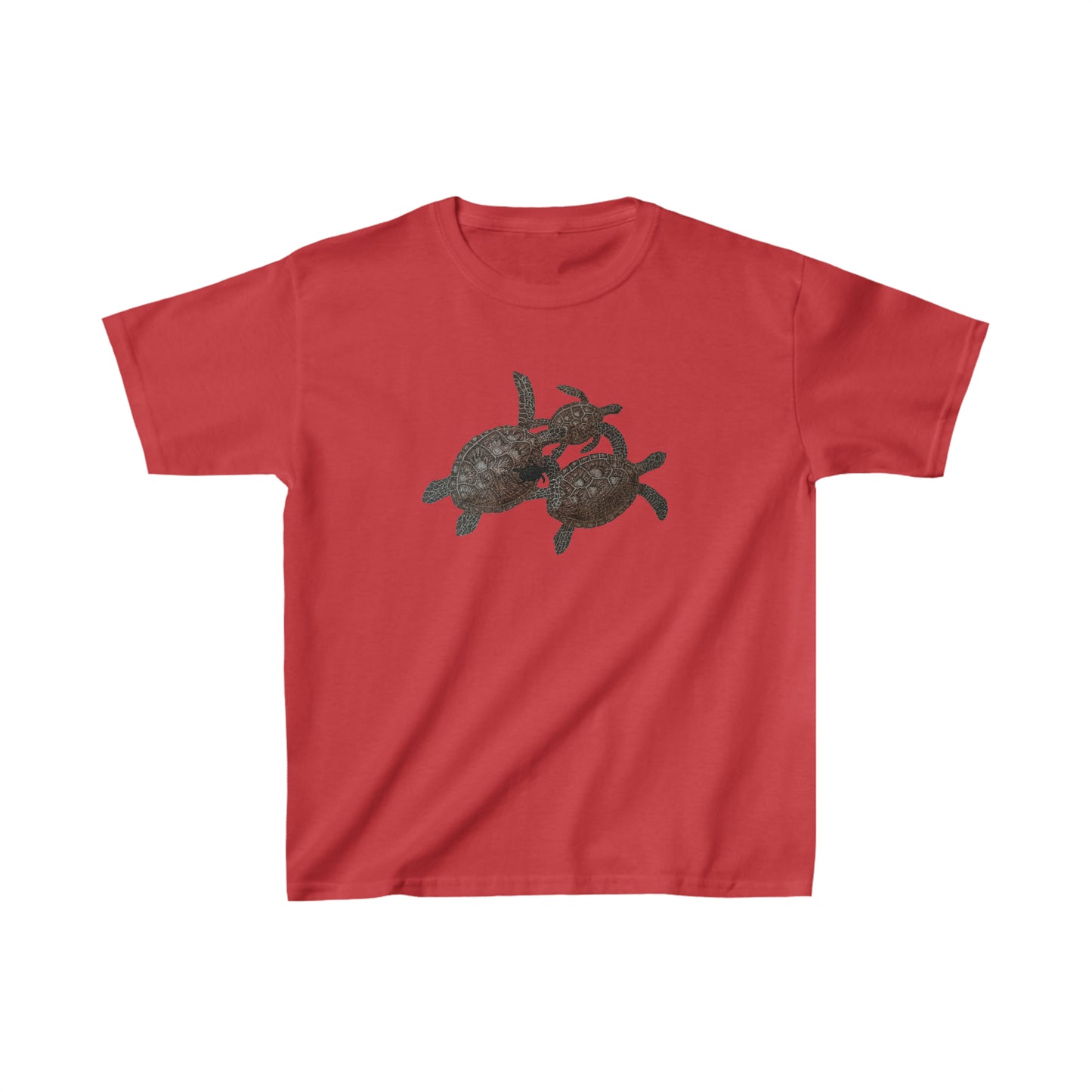 Kids Heavy Cotton™ Tee - Turtle Family