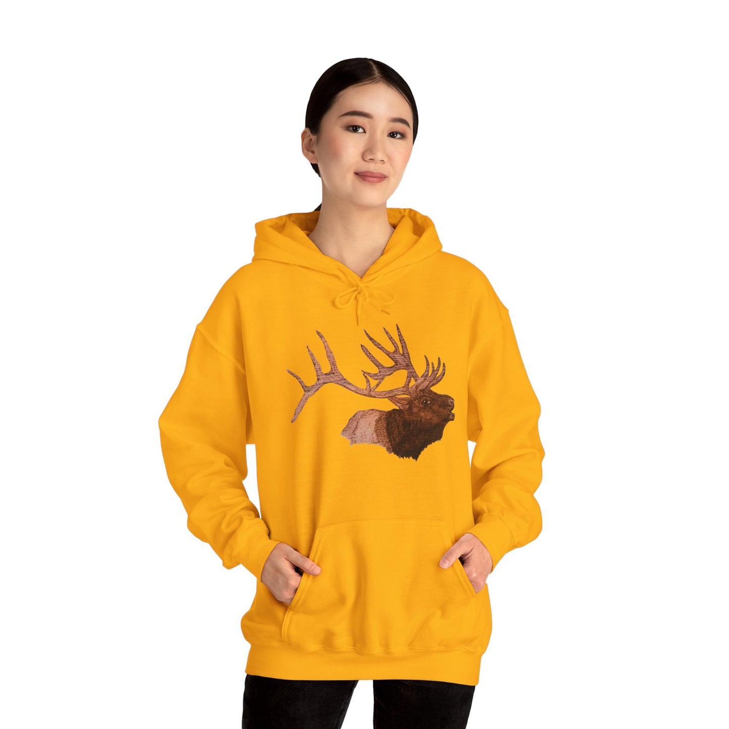 Unisex Heavy Blend™ Hooded Sweatshirt - Bull Elk