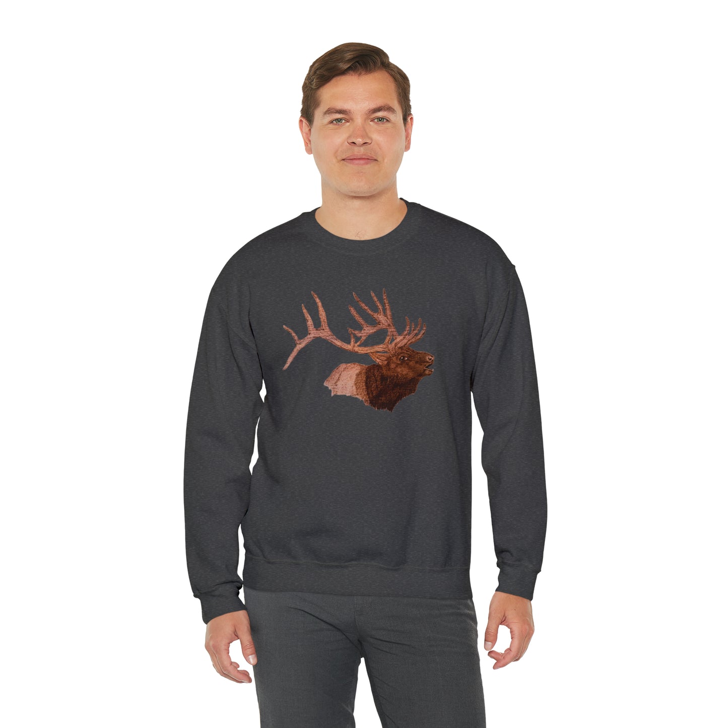 Unisex Heavy Blend™ Crewneck Sweatshirt - Bull Elk