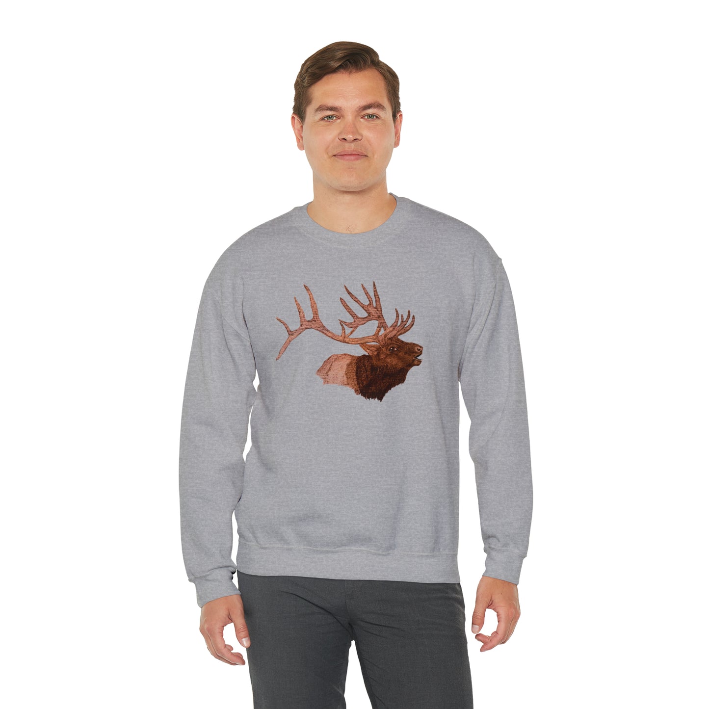 Unisex Heavy Blend™ Crewneck Sweatshirt - Bull Elk