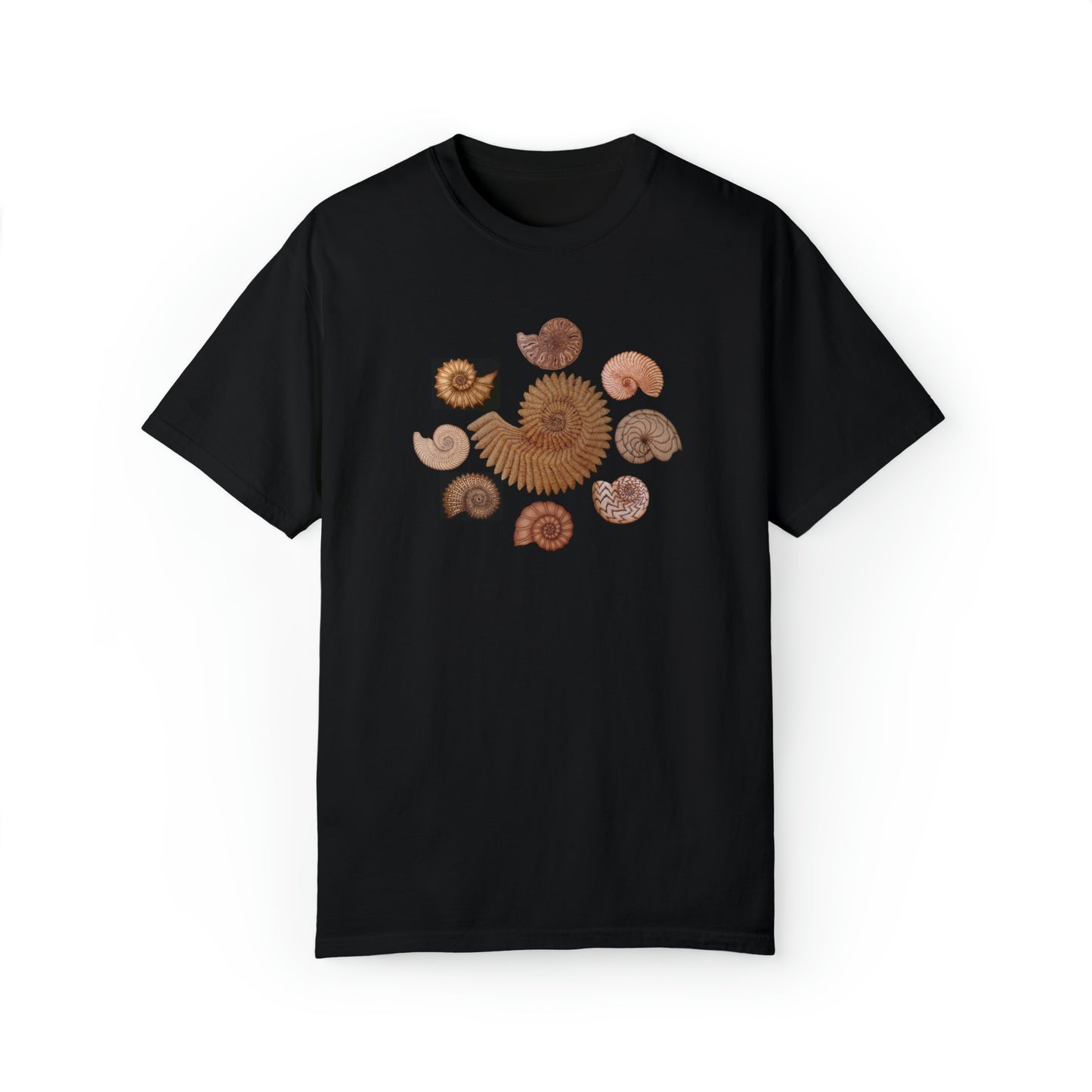 Unisex Garment-Dyed T-shirt - Ammonites