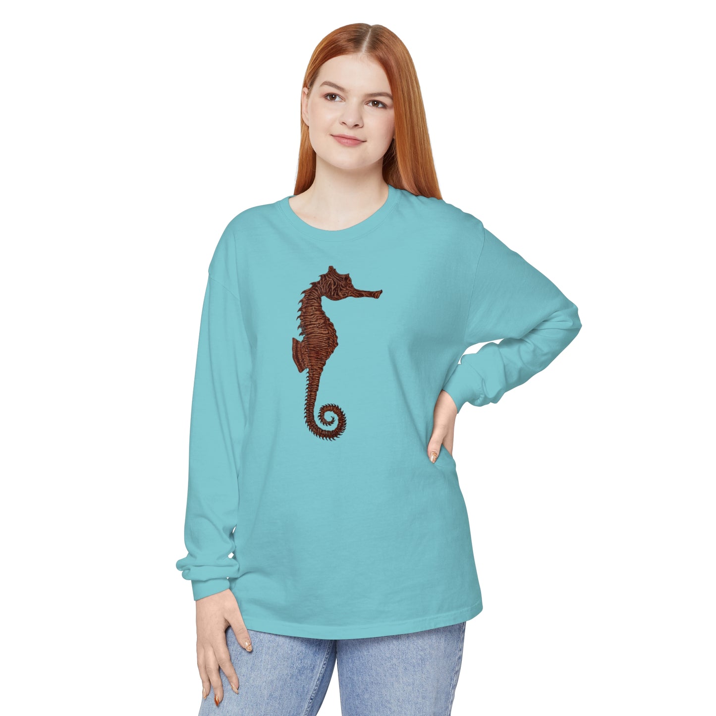 Unisex Garment-dyed Long Sleeve T-Shirt - Samson