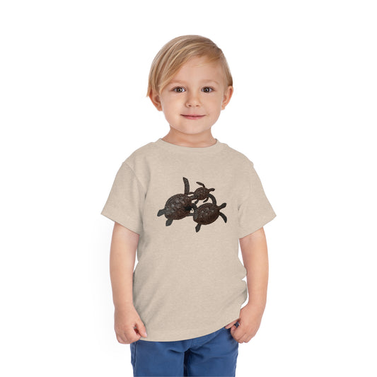 Toddler Short Sleeve Tee - Turtle Family