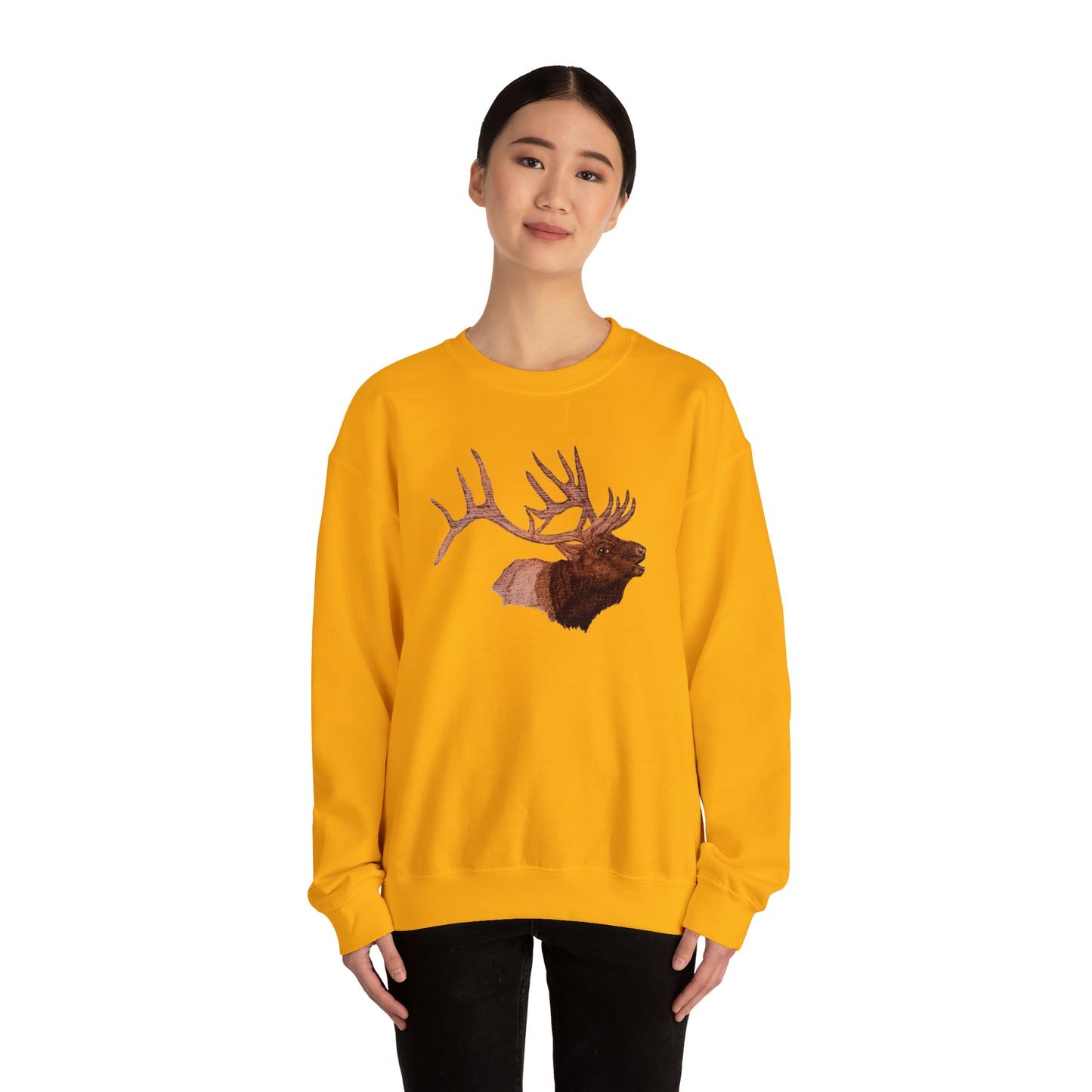 Unisex Heavy Blend™ Crewneck Sweatshirt - Bull Elk