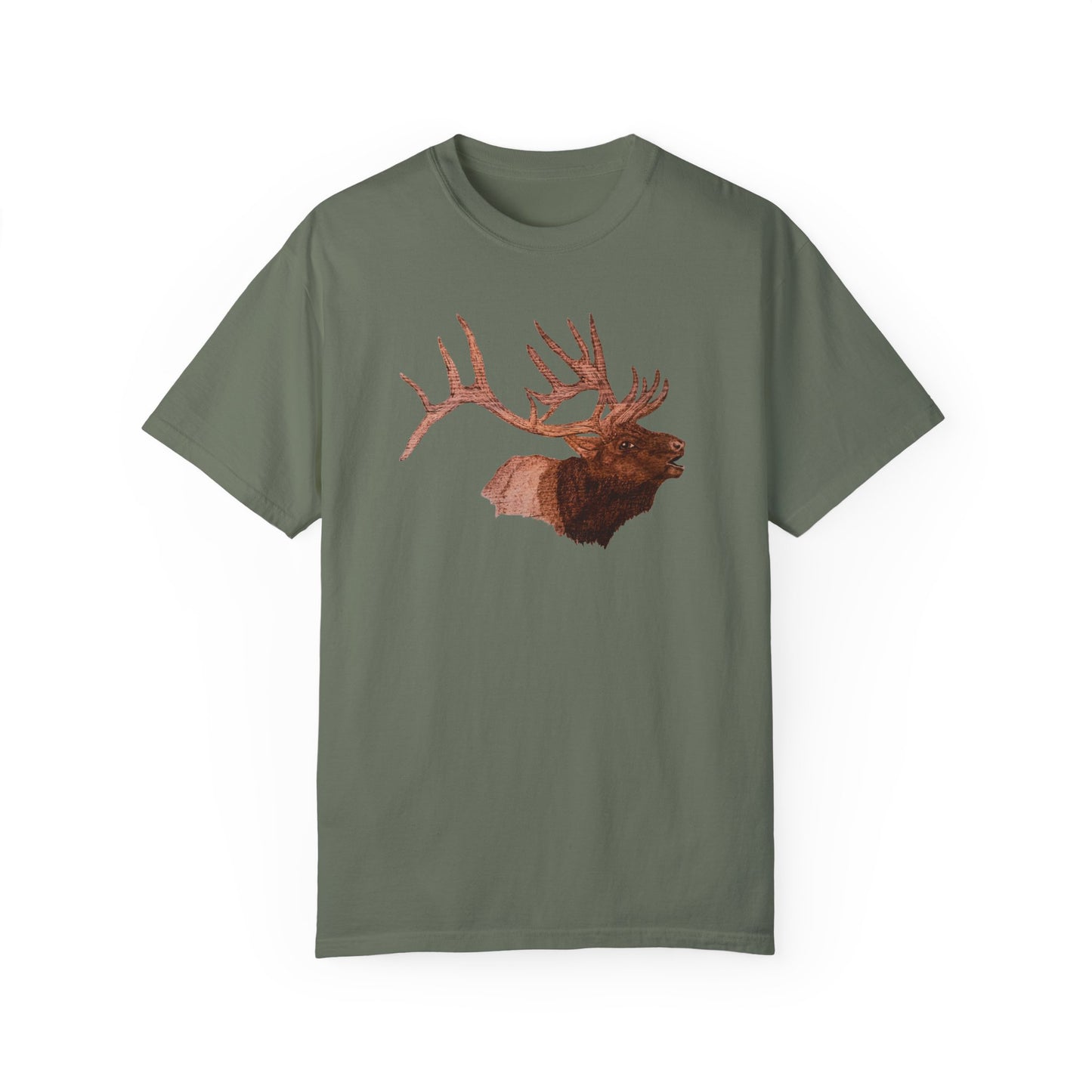 Unisex Garment-Dyed T-shirt - Bull Elk