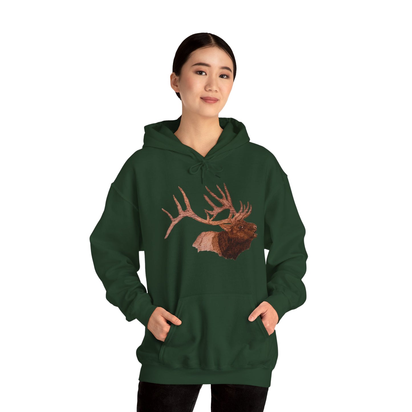 Unisex Heavy Blend™ Hooded Sweatshirt - Bull Elk