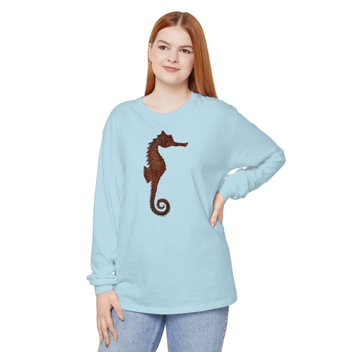 Unisex Garment-dyed Long Sleeve T-Shirt - Samson