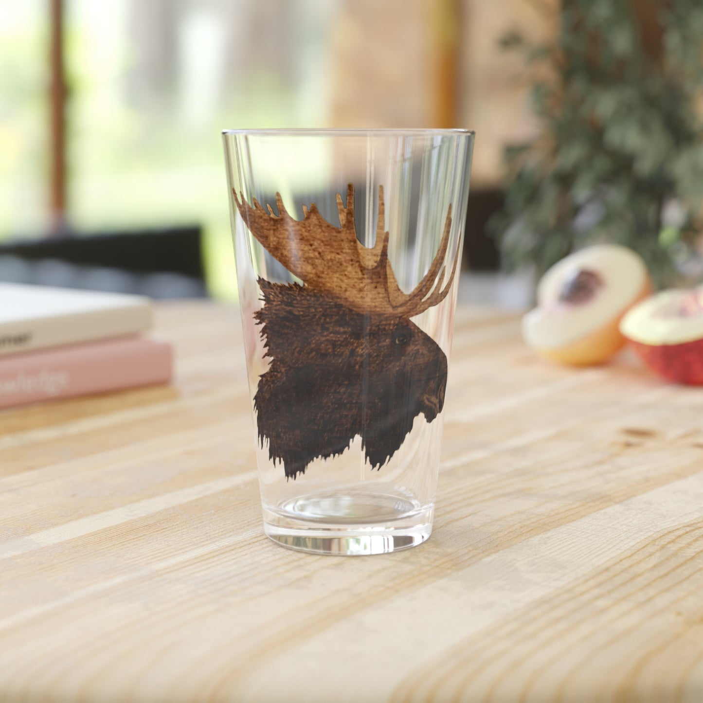 Pint Glass, 16oz - Moose