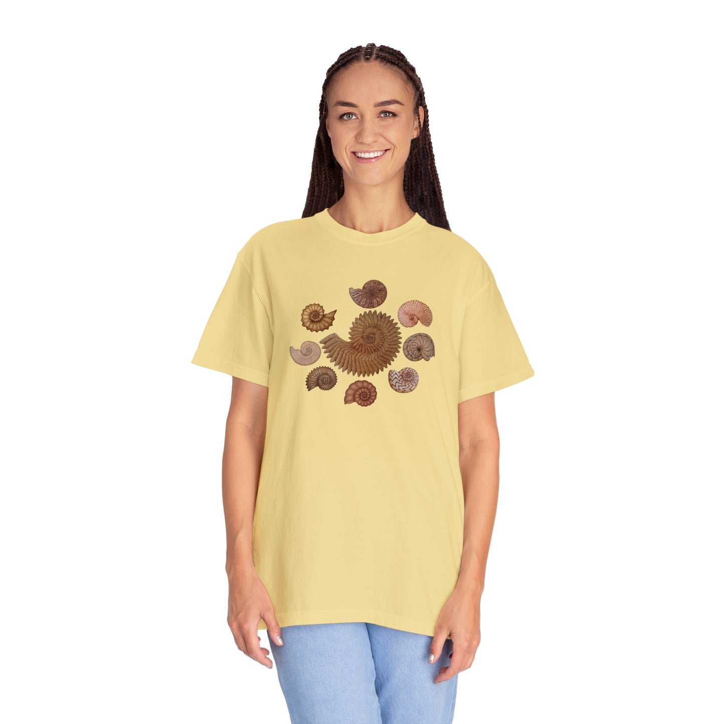 Unisex Garment-Dyed T-shirt - Ammonites