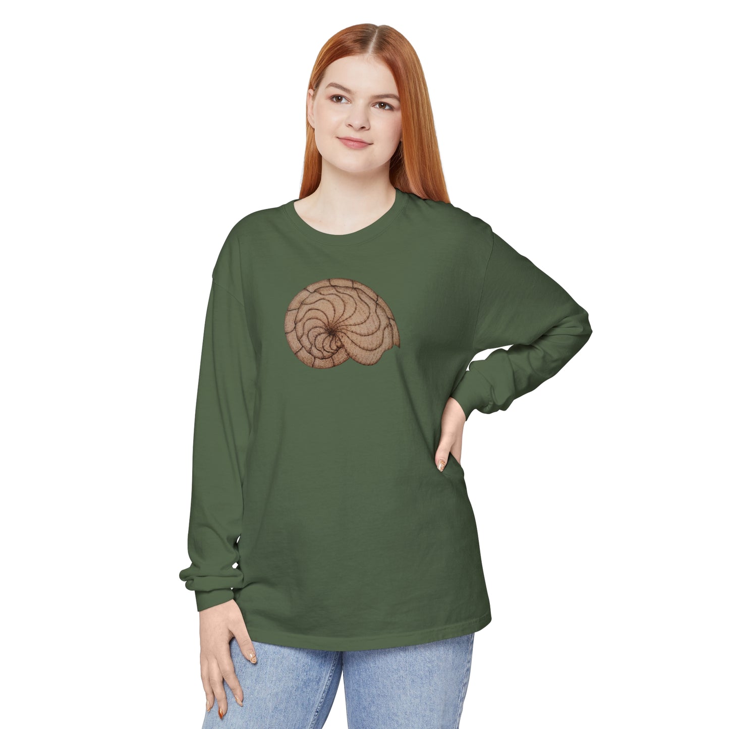 Unisex Garment-dyed Long Sleeve T-Shirt - Hamal