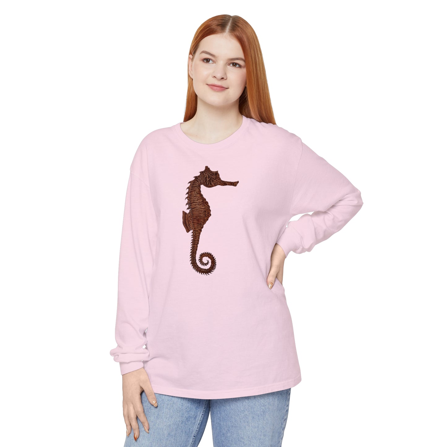 Unisex Garment-dyed Long Sleeve T-Shirt - Samson