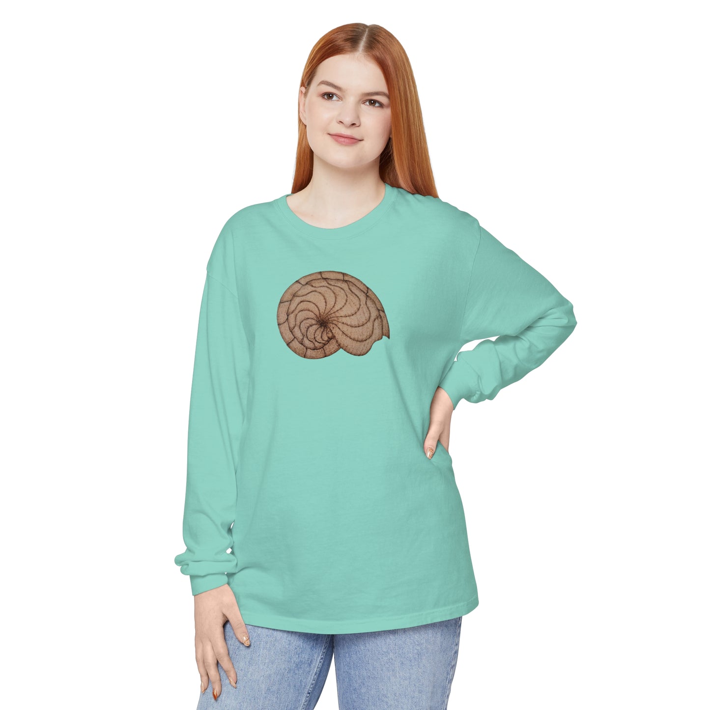 Unisex Garment-dyed Long Sleeve T-Shirt - Hamal