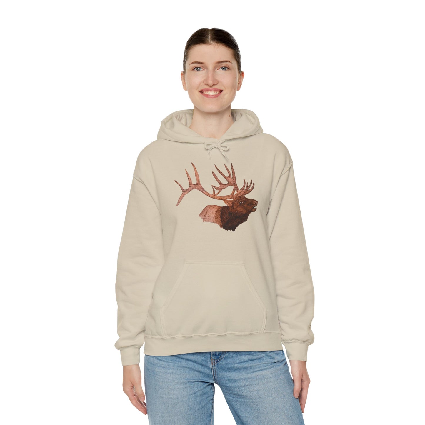 Unisex Heavy Blend™ Hooded Sweatshirt - Bull Elk