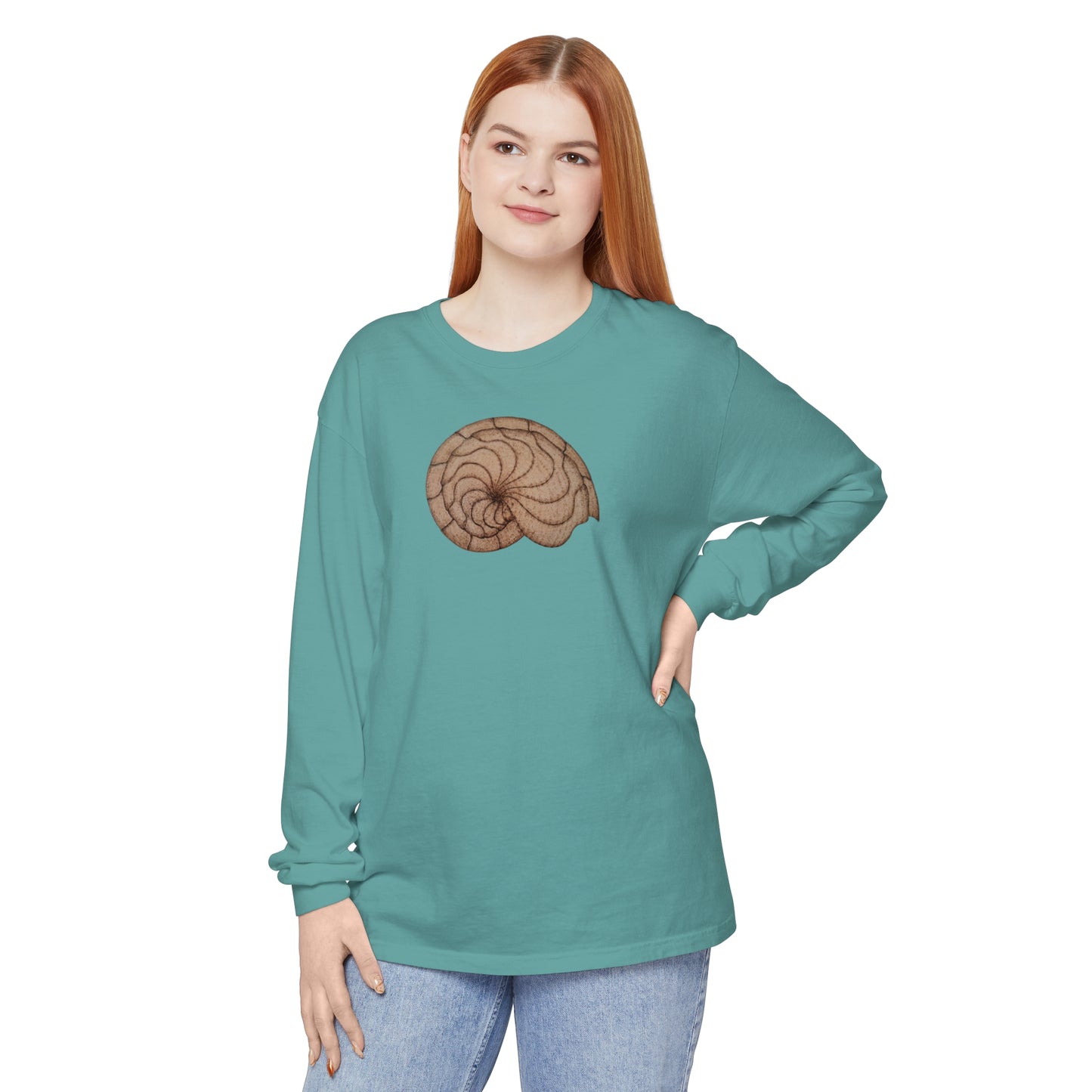 Unisex Garment-dyed Long Sleeve T-Shirt - Hamal