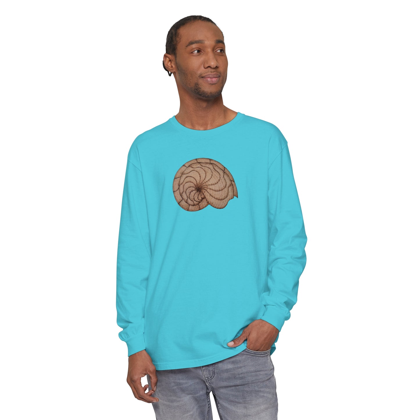 Unisex Garment-dyed Long Sleeve T-Shirt - Hamal